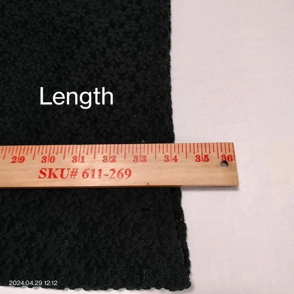 DW3 for David Warren Women's Size 6  Black Lace Minimalist Classic Lined Dress - Picture 12 of 12